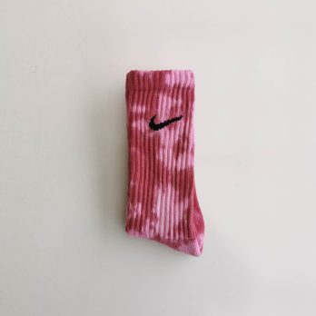 Skarpety Tie-Dye krwista czerwień